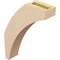 Ekena Millwork 3-inch W x 12-inch D x 16-inch H Thorton Rough Cedar Woodgrain TimberThane Knee Brace, Primed BRCUR03X12X16THRRCPR - alternate 2